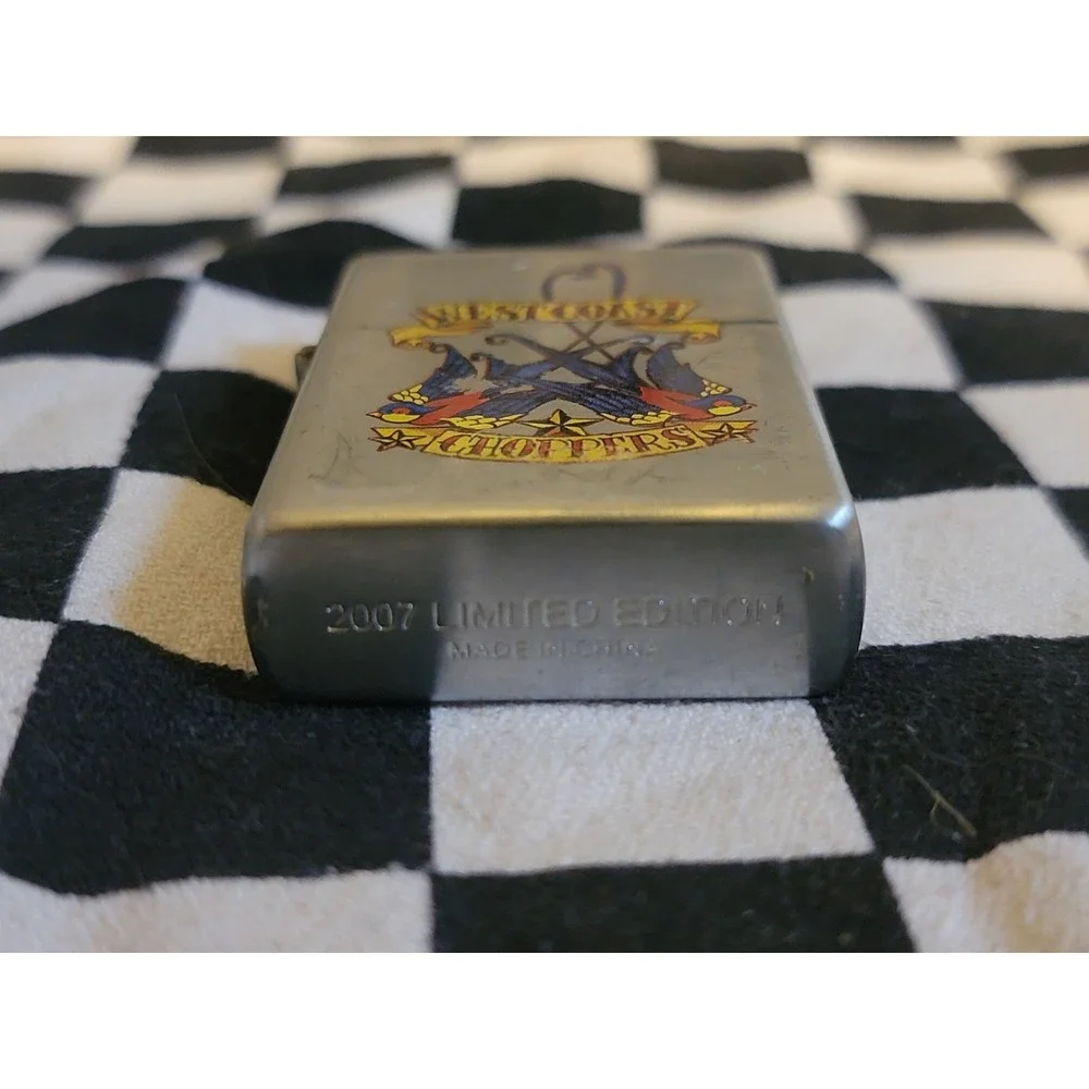West Coast Choppers 2007 Limited Edition Flip Top Lighter Anchor Logo